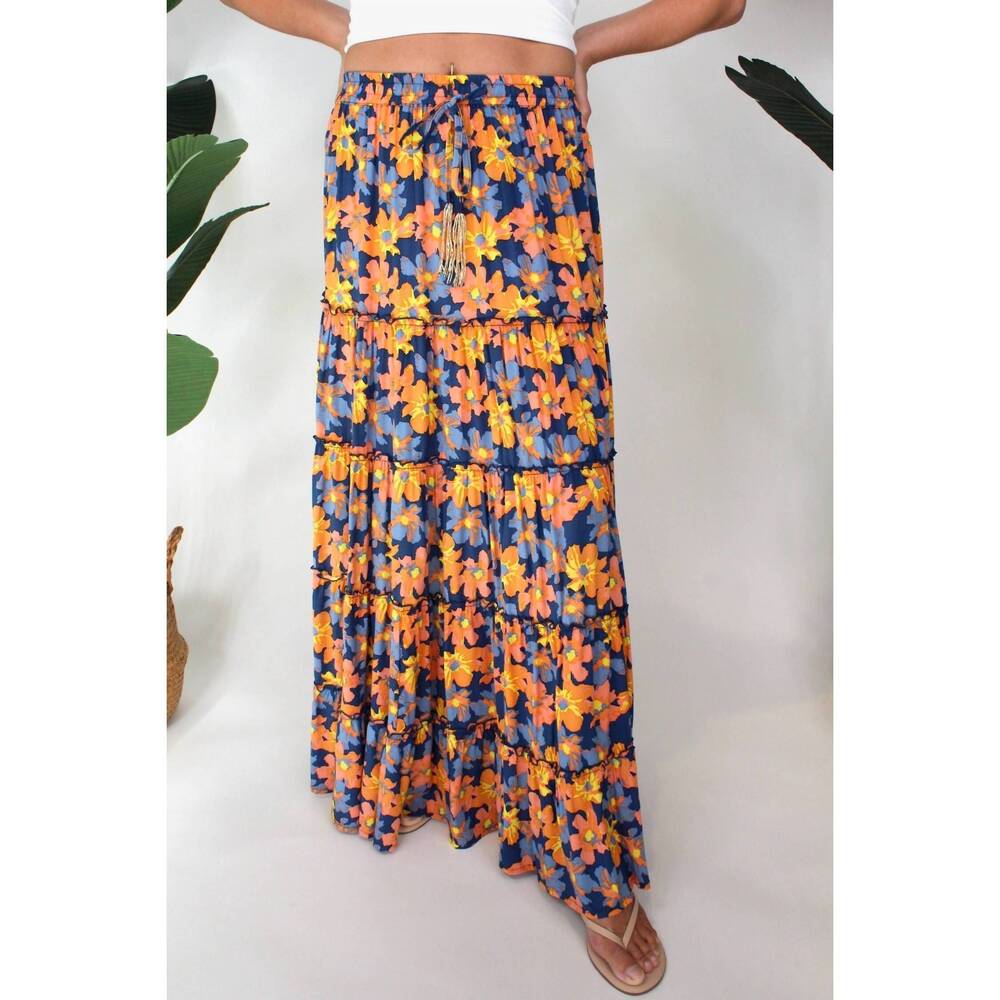 NEW ROMI THE BRAND winter lily magical skirt in floral